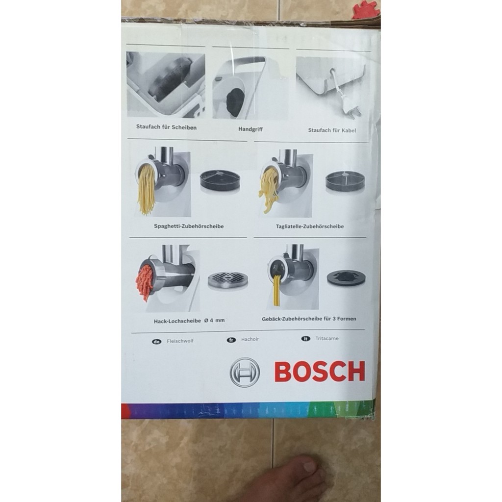 MÁY XAY THỊT, LÀM BÚN MỲ, LÀM BÁNH BOSCH MFW3502W