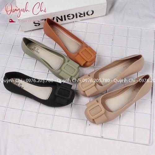 Giày Nhựa Nữ Thấp Đế , Đi Mưa Chống Trợn Trượt