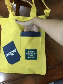 Túi tote phối màu