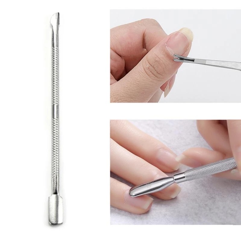 1 Cây Đẩy Da Chết Móng Tay Hai Đầu Bằng Thép Không Gỉ