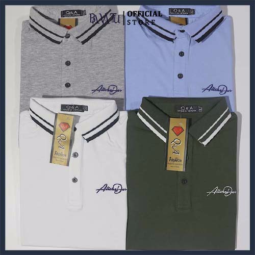 Áo polo nam chữ ký BAVATU hàng thiết kế chất liệu vải thun cotton mát mịn chống nhăn thấm hút mồ hôi mặc siêu mát | BigBuy360 - bigbuy360.vn