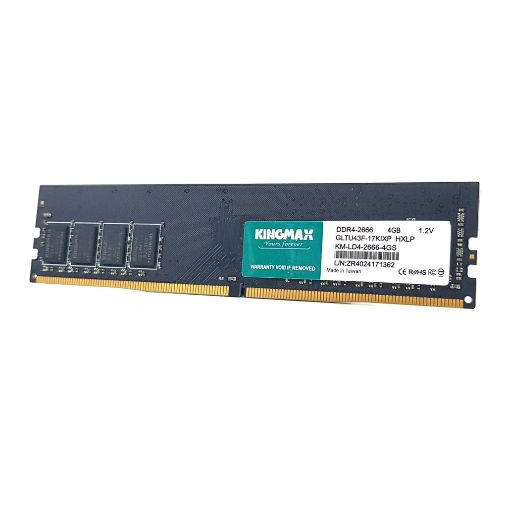RAM DDR4 (PC4) 8Gb, 4Gb bus 2133, 2400 và 2666 KINGMAX RENEW BẢO HÀNH 18 THÁNG