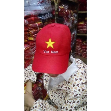 Mũ lưỡi trai nón kết cờ đỏ sao vàng việt nam K15
