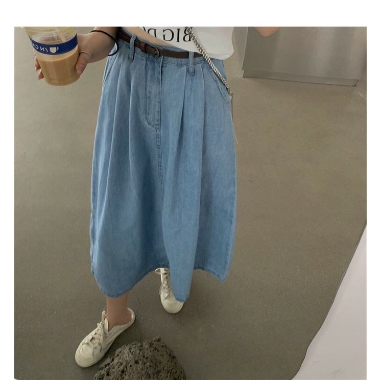 Chân Váy Denim Dáng Xoè Phong Cách Hàn Quốc Thời Trang 2022