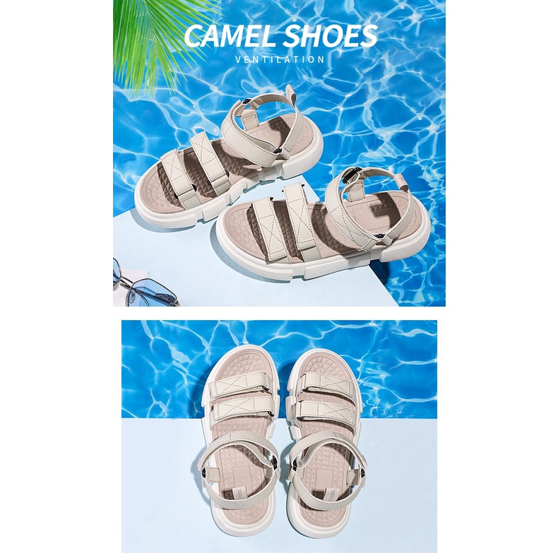 Giày sandal CAMEL A02620610 thời trang đi biển chống trượt thiết kế thoải mái cho nữ