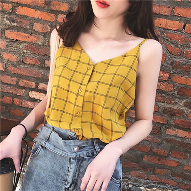 Áo 2 Dây Caro Nhiều Màu | BigBuy360 - bigbuy360.vn