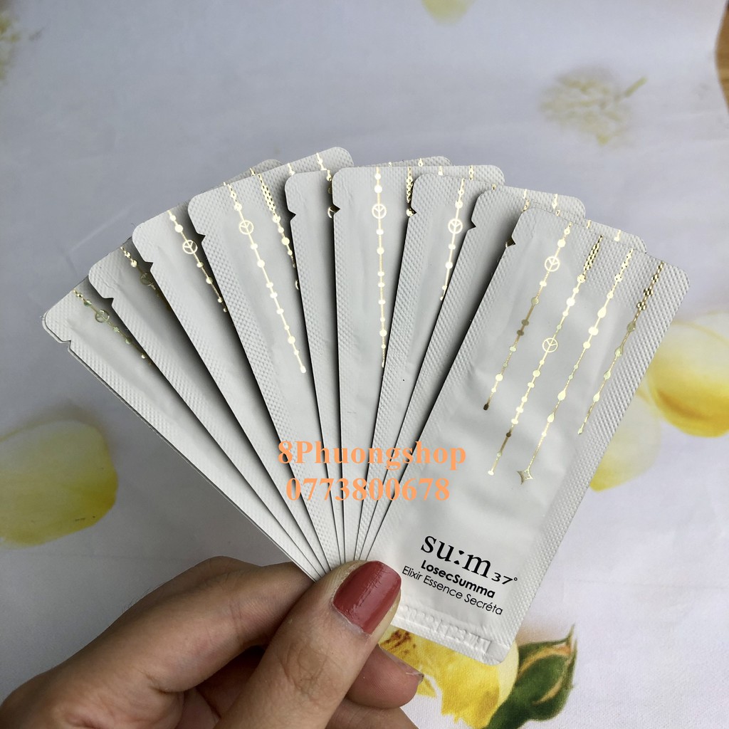 10 Gói Sample Sum Vàng - Nước thần Su:m37 - Losec Summa Elixir Essence Secréta