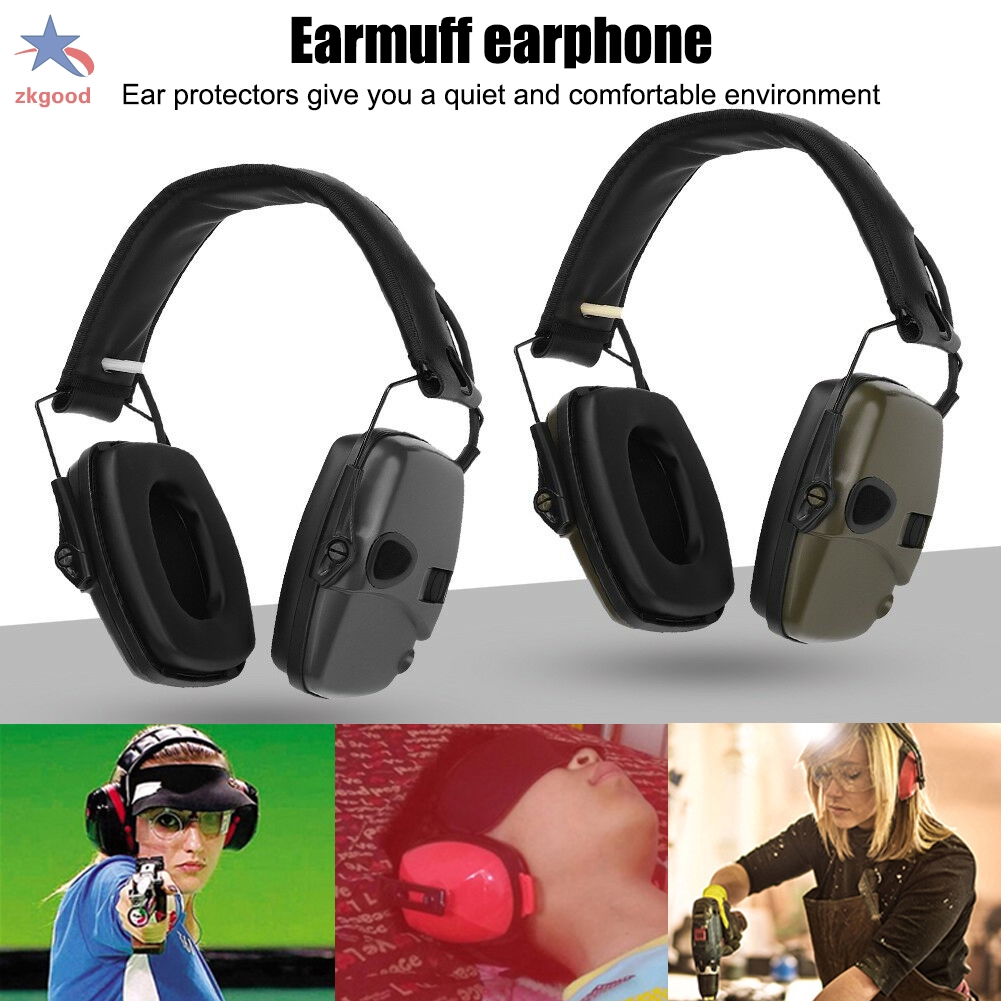 Noise Canceling Headset Soft Earmuffs Headphone Outdoor Industry Work Daily