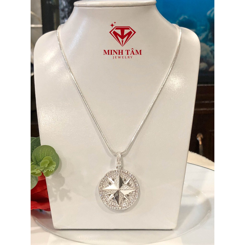 Bộ dây chuyện mặt ngôi sao hi vọng,Mặt dây chuyền ngôi sao may mắn bạc ta cho nam-Minh Tâm Jewelry