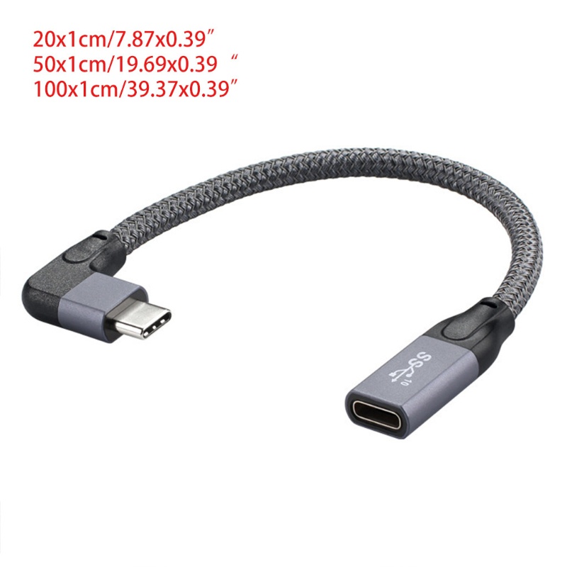 Dây cáp nối dài 100W PD 5A USB3.1 Type-C 4K 60Hz 10Gbps USB-C Gen 2 dài 1M thích hợp cho Macbook