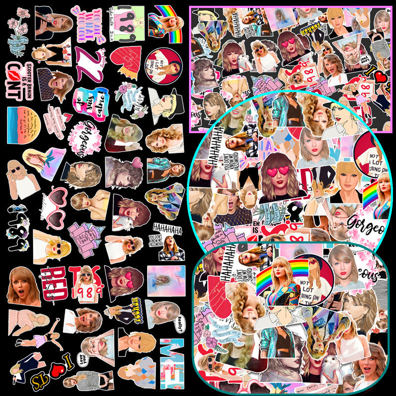 ❉ Taylor Swift - Series 03 Popular &amp; Country Music Singer Stickers ❉ 50Pcs/Set Superstar DIY Fashion Decals Doodle Stickers