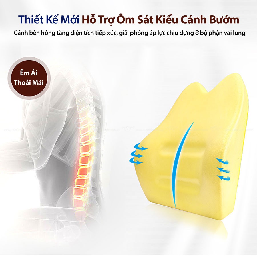 [Mã BMBAU50 giảm 10% đơn 99k] Tựa Lưng Ô Tô Cao Su Non Vải Nỉ CIND G002 Màu Kem Nhập Khẩu Chính Hãng