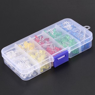 300pcs 3mm 5mm Assorted Color LED Light Emitting Diode Assortment Kit