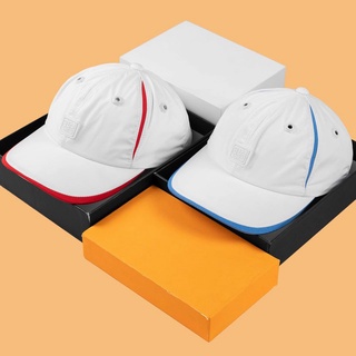 1 cặp 2 nón sơn trắng viền đỏ và trắng viền xanh dương vải dù chính hãng tem 7 màu mới 2022 / nón kết sơn