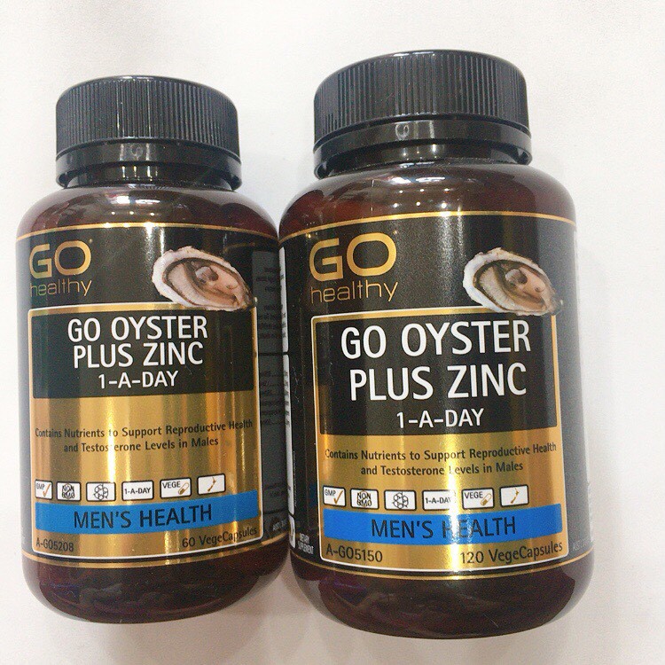 Tinh chất hàu Go Oyster Plus Zinc Go Healthy loại 60 viên, 120 viên Úc