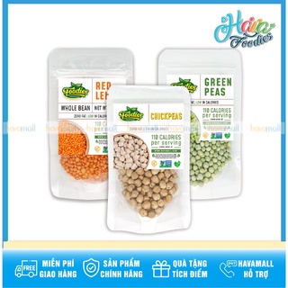 Combo 3 Loại Đậu Gà (250gr) + Đậu Lăng Đỏ (250gr) + Đậu Hà Lan Xanh (250gr)