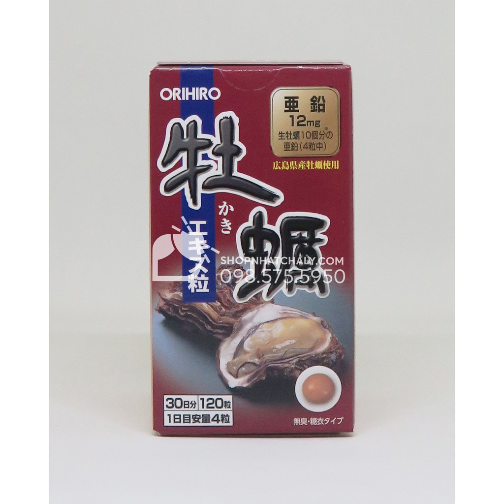 Tinh chất hàu tươi Orihiro 120 viên Nhật thải độc gan bổ dương, tăng cường sinh lý nam giới