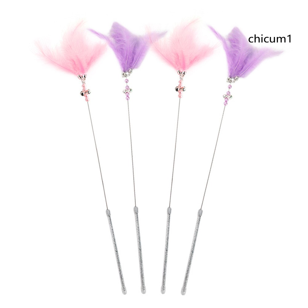 Bộ 2 Que Lông Vũ Trêu Chọc Mèo Vui Nhộn