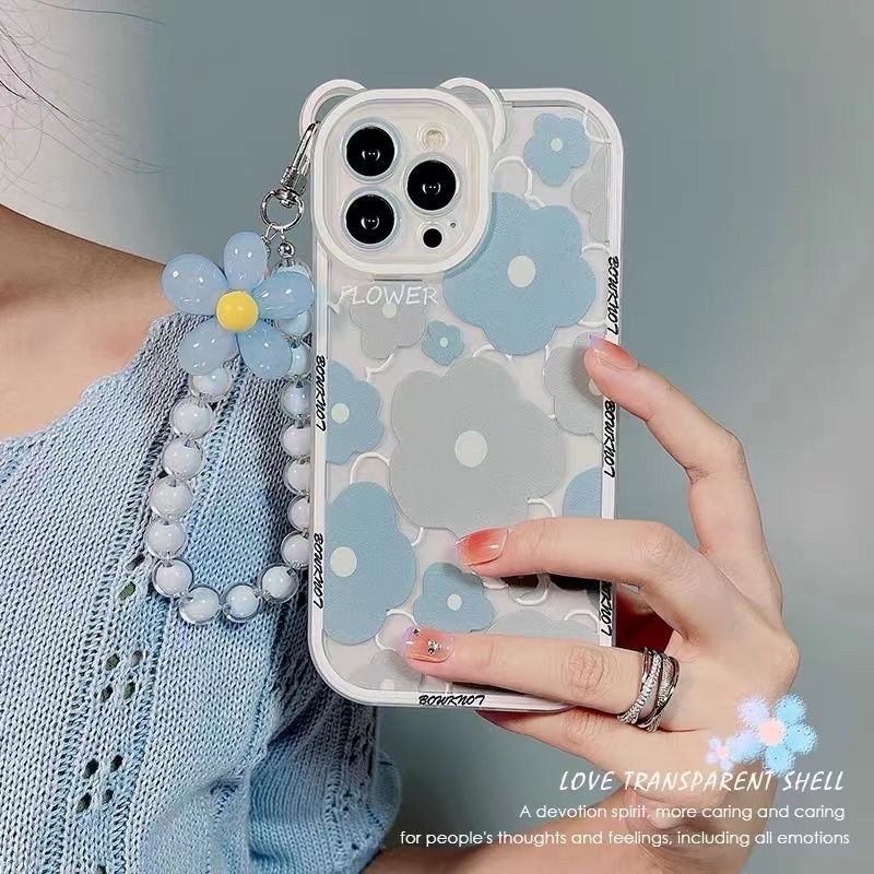 Ốp Iphone Hoa Xanh  13 Pro Max/13/13 Pro/12 Pro Max/12/212 Pro/11 Pro Max/11/Xs Max/X/Xs/8 Plus/7 Plus