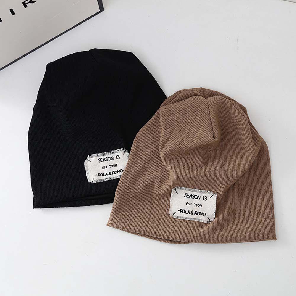 Mũ Beanie Dệt Kim Mềm Mại Màu Trơn Phong Cách Hip hop Thời Trang Xuân Hè Cho Nữ