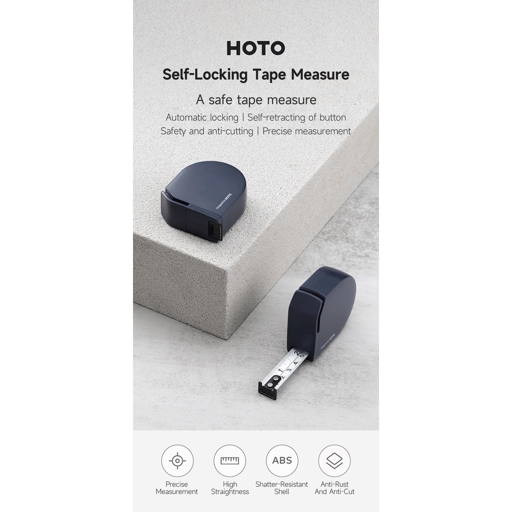 Thước Dây Xiaomi Mijia Hoto Có Khóa Tự Động Chống Rơi Và Rỉ Sét An Toàn