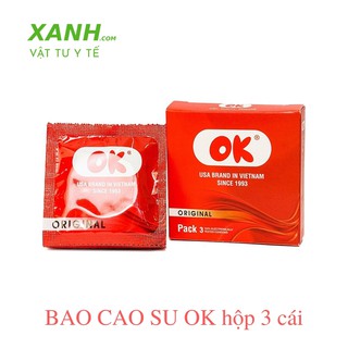 Bao cao su ok original hộp 3 cái