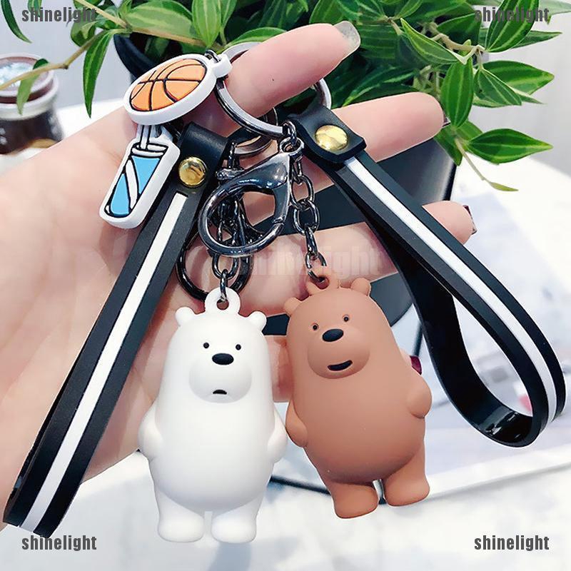 Móc Khóa Nhựa PVC Hình Gấu Dễ Thương