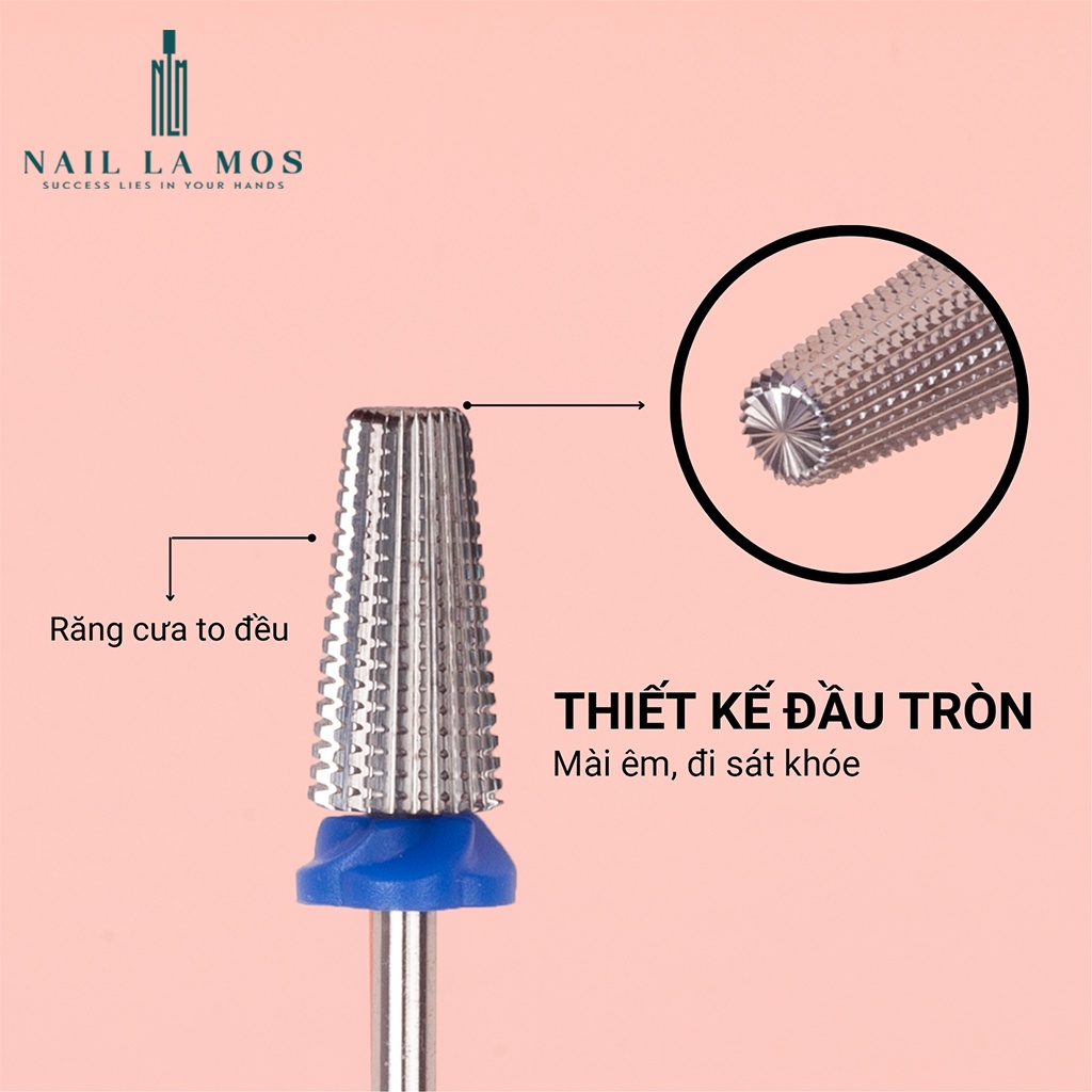 Đầu mài titan 5in1 đa năng - Đầu mài móng cao cấp, dùng bền, chuyên dụng ngành nail (lẻ chiếc)