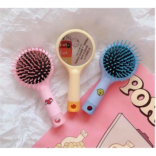 LƯỢC CHẢI ĐẦU MASSAGE KÈM GƯƠNG DỄ THƯƠNG - DALA STORE
