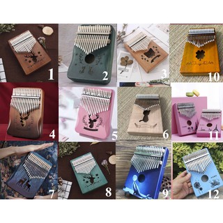 Đàn Kalimba Có Lỗ Thoát Âm, 17 Phím Chính Hãng Tặng Kèm Phụ Kiện