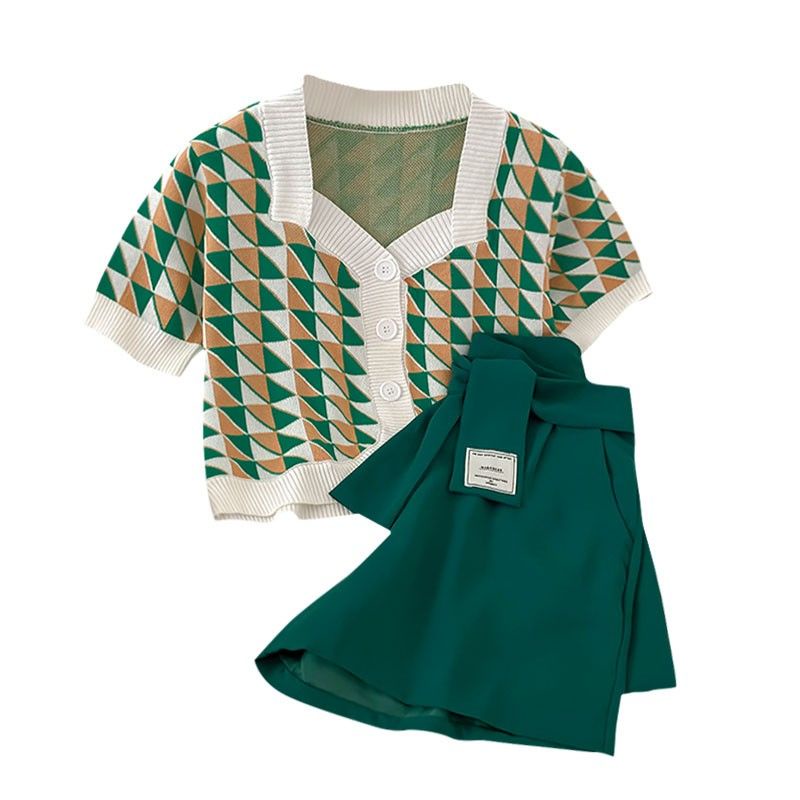 Set Đồ Ngắn Phong Cách Retro Thời Trang Cho Nữ