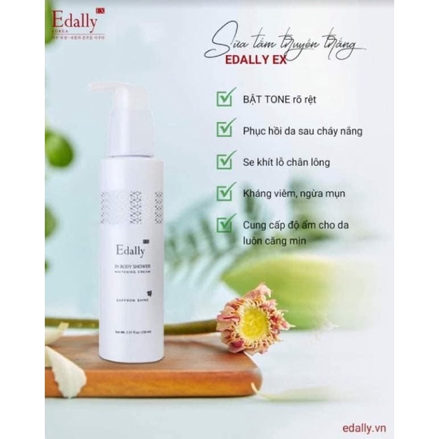 Sữa tắm truyền trắng Edally bật tone tức thì