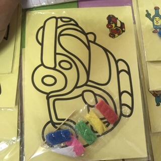 Tô màu tranh cát cho bé