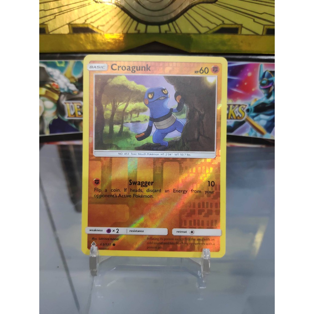 [ Dưa Hấu Yugioh ] Lá bài thẻ bài Pokemon Croagunk