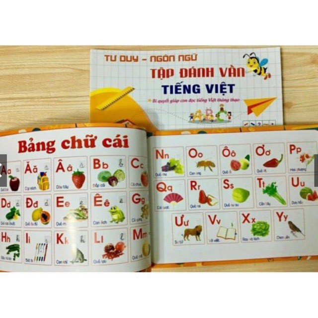 Tập đánh vần chữ cái Tiếng Việt 3-5 tuổi tư duy ngôn ngữ cho bé vào lớp 1