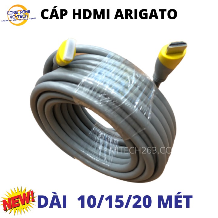 Cáp HDMI 20M ARIGATO HDTV 4K*2K  - HDMI To HDMI Hàng Nhập Khẩu Bảo Hành 24T-Phân loại lựa chọn 10m/15m/20m
