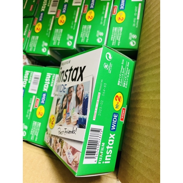 INSTAX WIDE FILM date 2023 - Pack 10 tờ giấy in ảnh sử dụng cho dòng máy ảnh instax Wide