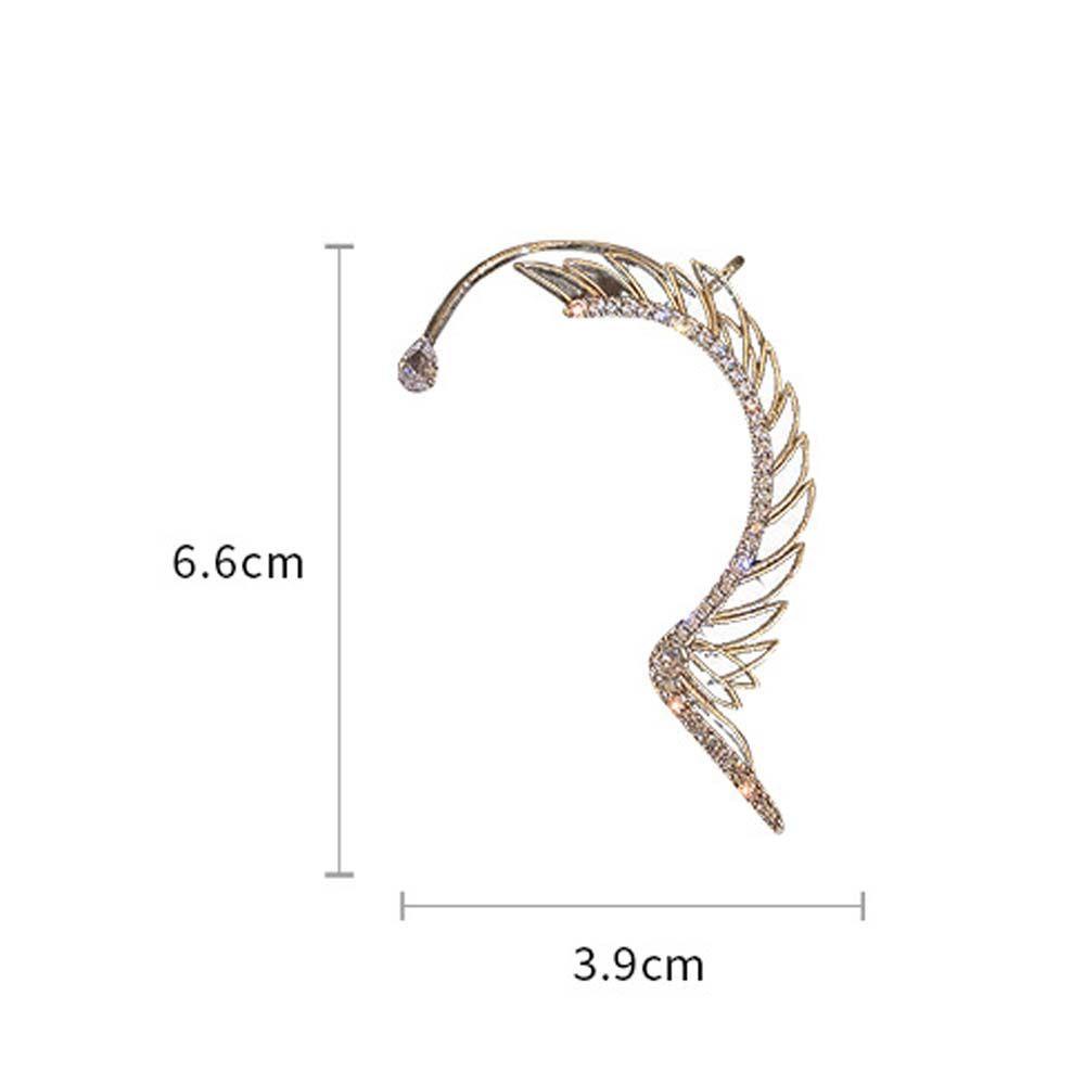 Bông Tai Hình Đôi Cánh Thời Trang Dành Cho Nữ|Khuyên Kẹp Vành Tai Đính Đá Nhiều Màu Sắc Lấp Lánh|Bông Tai Cánh Thiên Thần Lấp Lánh
