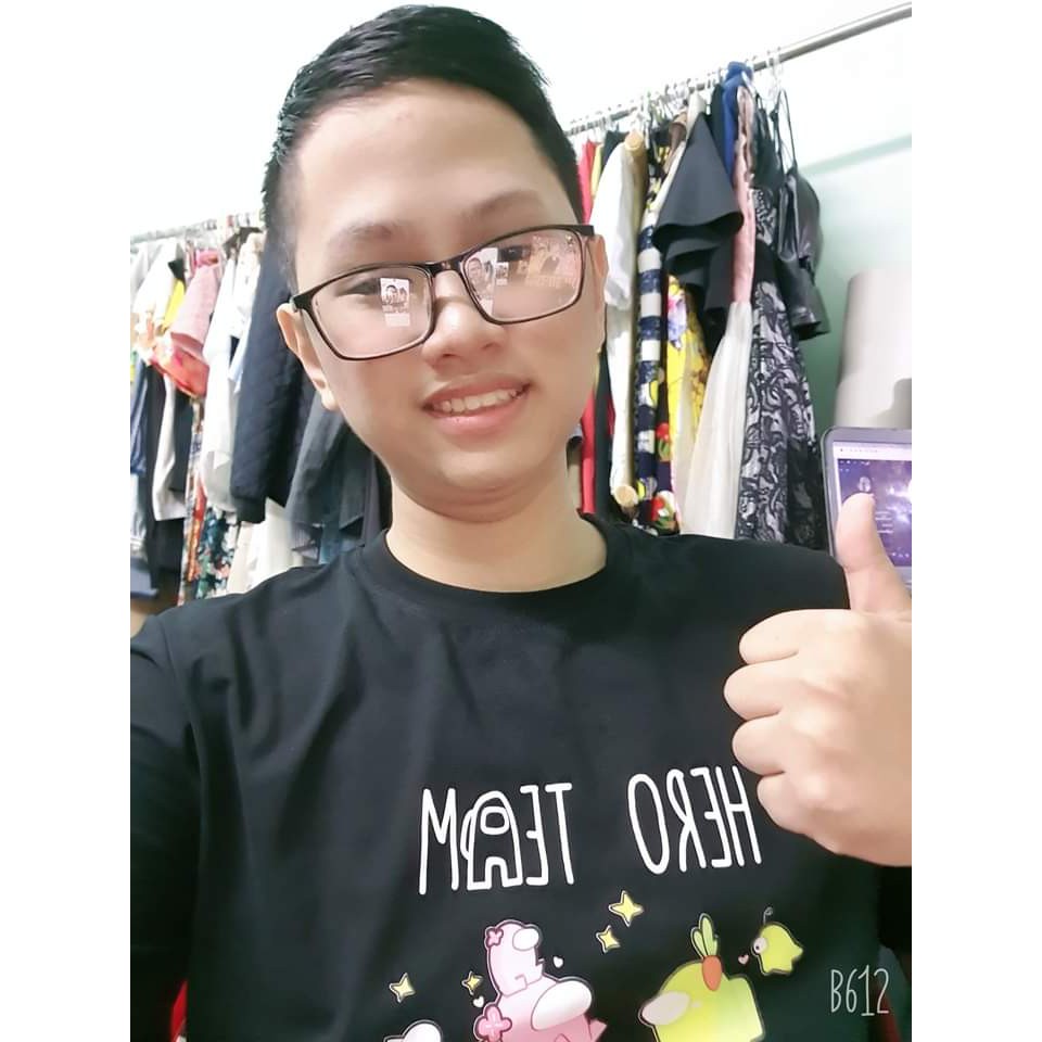 Áo Thun Among us Hero Team đen dành cho cả bé gái và bé trai | BigBuy360 - bigbuy360.vn