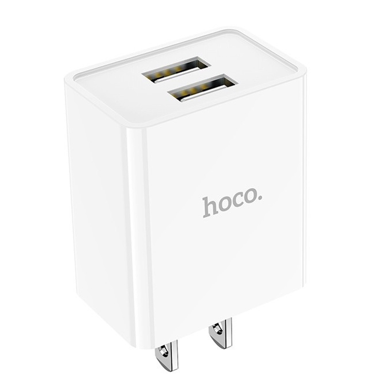 Bộ Củ Cáp Sạc Nhanh hoco C89 2 Cổng usb Kèm Dây Sạc - Bảo hành 06 tháng