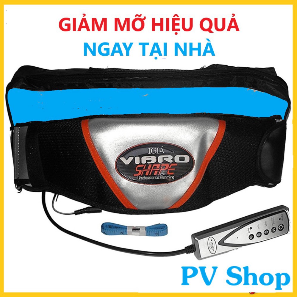 Đai rung nóng VIBRO SHAPE - Đai massage giảm mỡ bụng, đùi, mông