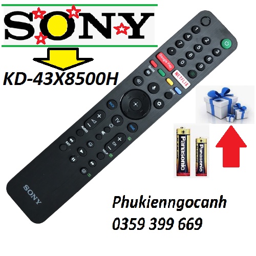 Điều khiển tivi sony RM-TX500P dùng cho model KD-43X8500H