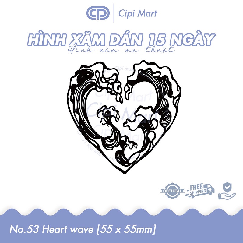 CIPI MART - Hình xăm tạm thời 15 NGÀY - chống nước, cọ xát 053