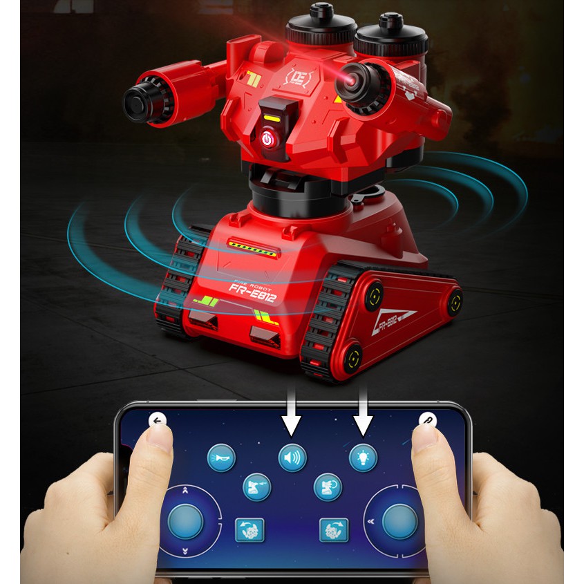 Robot Cứu Hỏa Điều Khiển Từ Xa