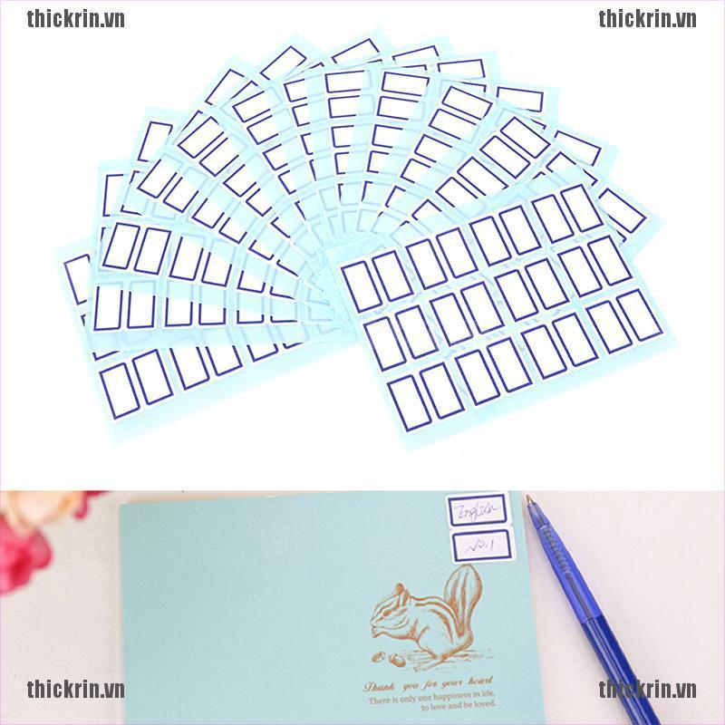 <Hot~new>1 Pack Self Adhesive Sticky White Label Writable Name Stickers Blank Note Labels