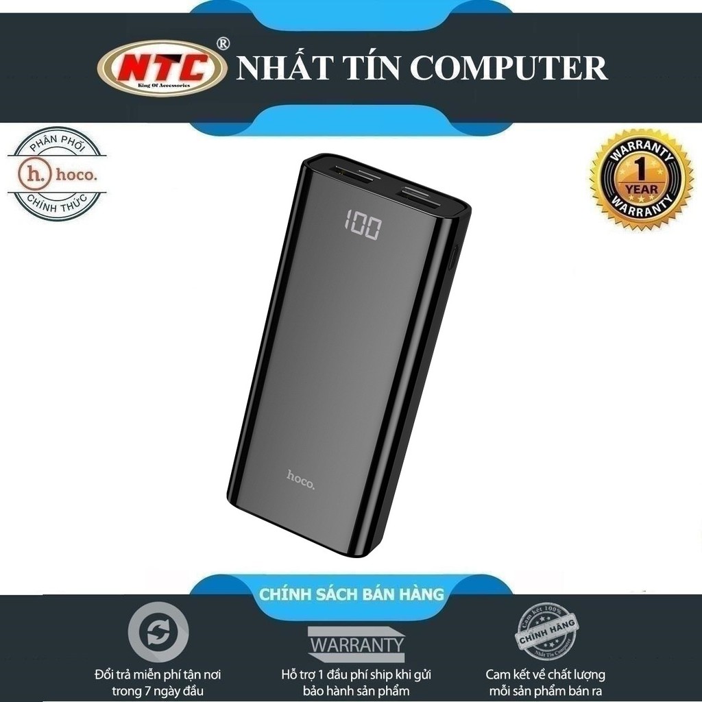 Pin sạc dự phòng mini Hoco J45 Elegant shell 10000mAh 2 cổng sạc - Hãng phân phối chính thức