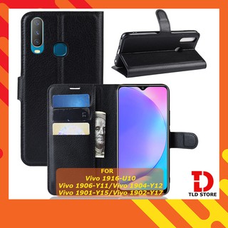 Bao da Vivo Y11 1906 Y12 1904 Y15 1901 Y17 1902 U10 1916 nắp gập và chống xem phim