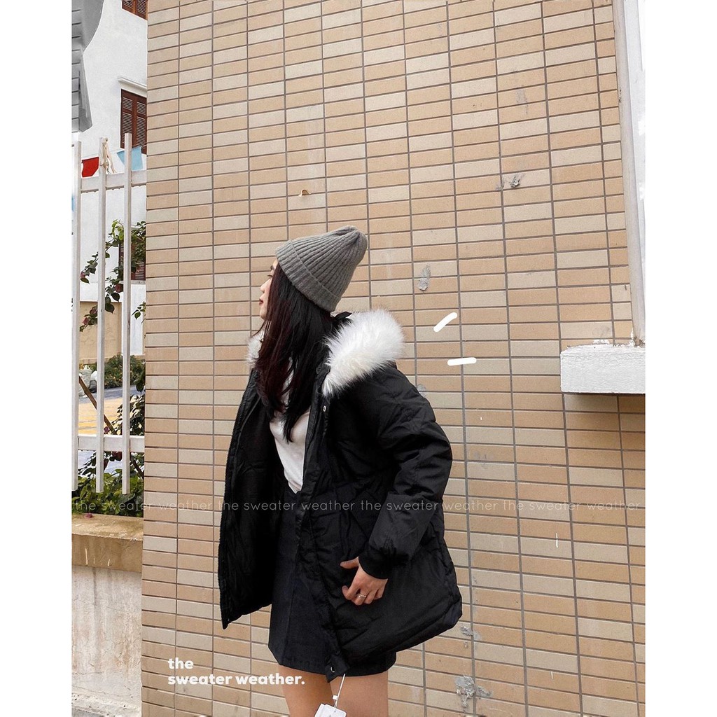 [Mã 2611THTRANG100K hoàn 10% xu đơn 99K] (Ảnh thật) Áo phao béo mũ lông 2 màu the.sweaterweather TSW | BigBuy360 - bigbuy360.vn