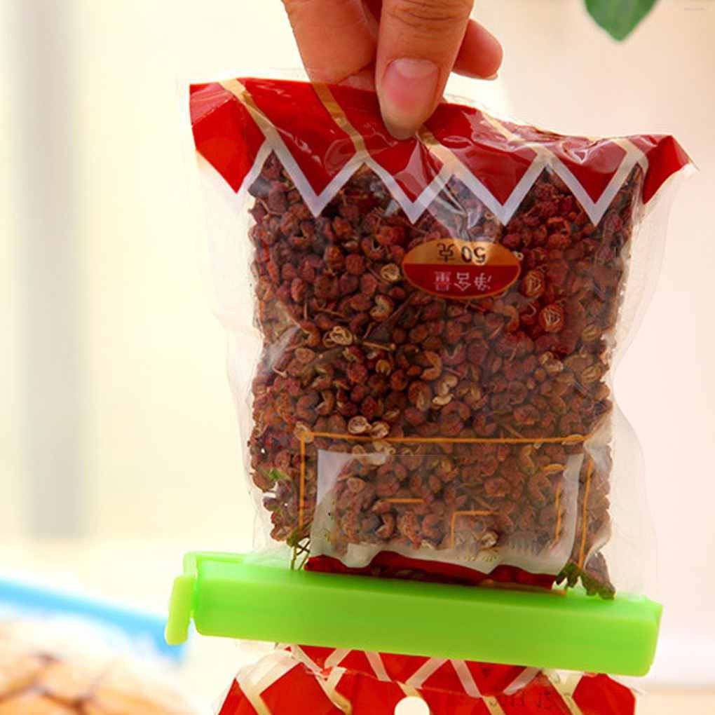 Set 10 Kẹp Túi Trà Bằng Nhựa Nhiều Màu Tiện Dụng