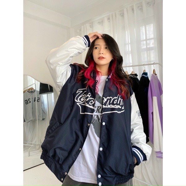 Áo Bomber 𝗙𝗥𝗘𝗘𝗦𝗛𝗜𝗣 Áo chống nắng TORICN  ĐEN nam nữ freesize unisex kute hàn quốc dễ thương varsity cao cấp giá rẻ.